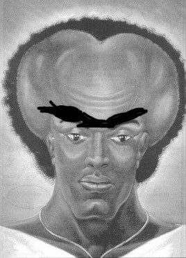 Picture of Yakub, a figure in the mythology of the Nation of Islam, edited to have a huge monobrow